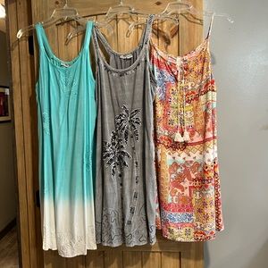 LOT/3 SUNDRESSES-LG/XL